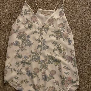Loft floral tank top